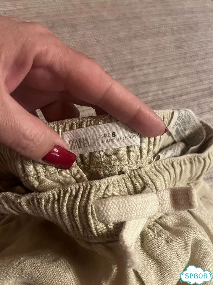 Льняные брюки zara 116 фото 3