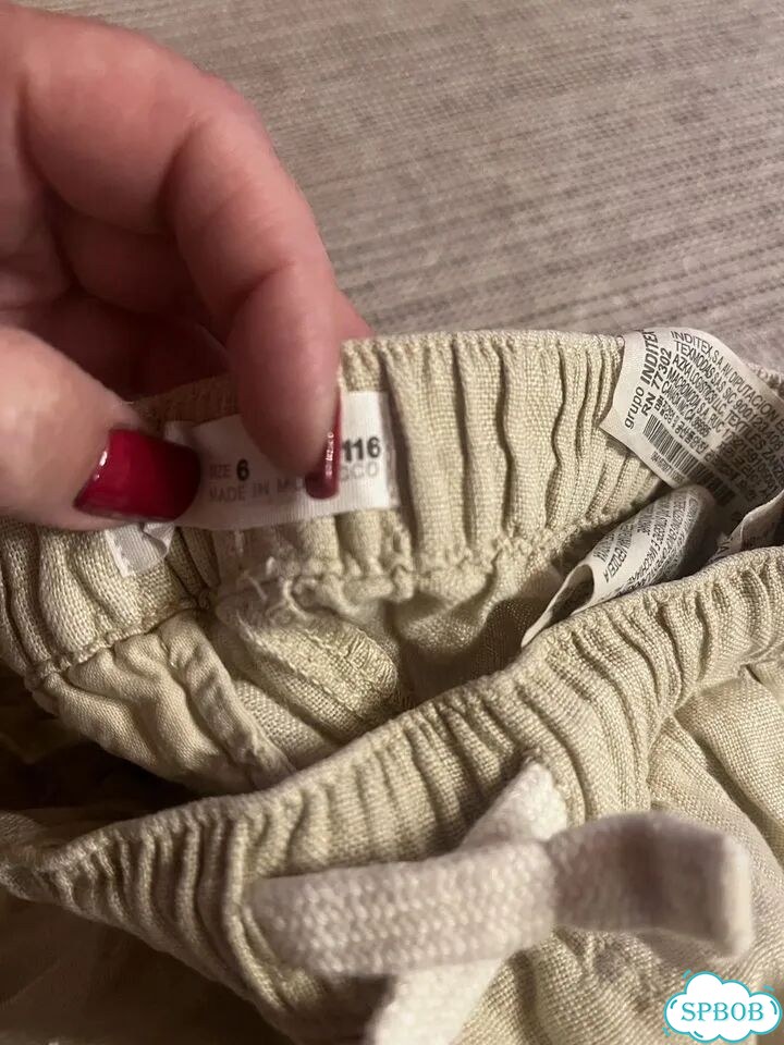 Льняные брюки zara 116 фото 4