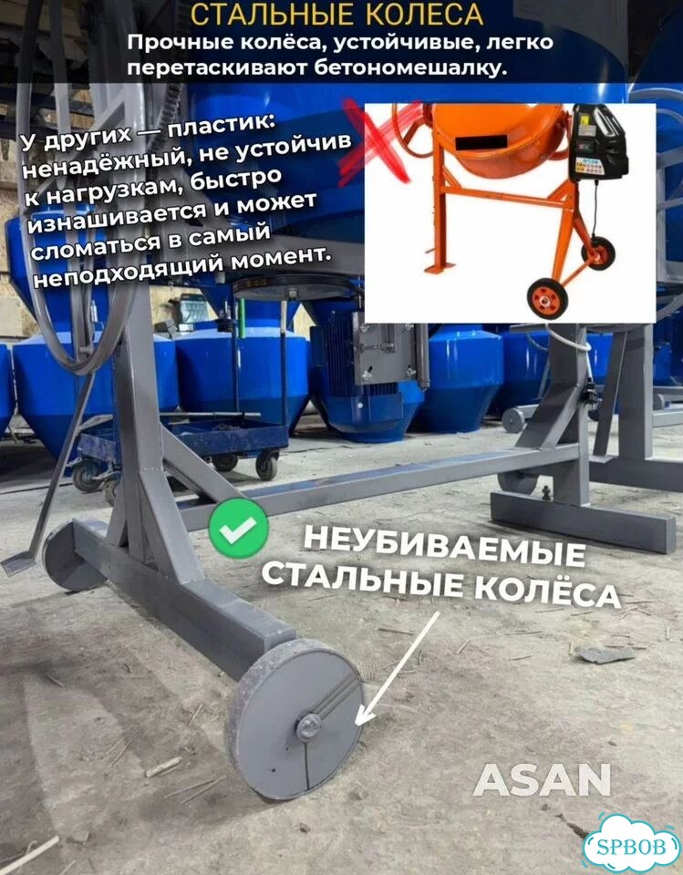Оптом Бетономешалка 280л от цеха Санкт-Петербург фото 7