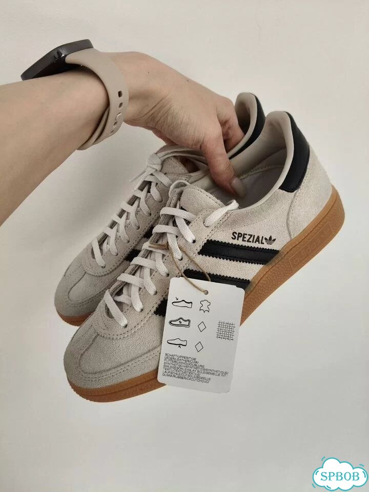Кеды Adidas handball spezial W бежевые фото 5