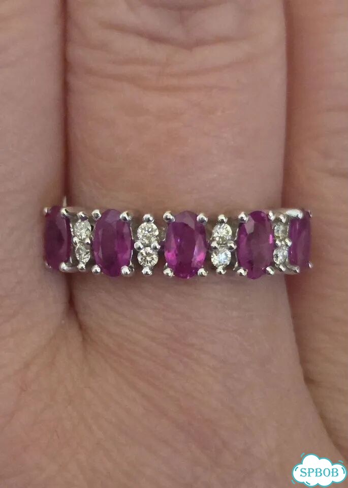 Кольцо с бриллиантами и рубинами 1.75 Ct фото 1