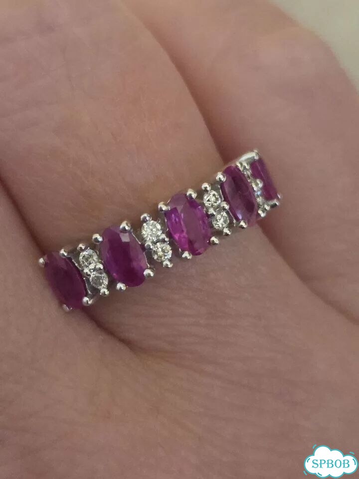 Кольцо с бриллиантами и рубинами 1.75 Ct фото 7