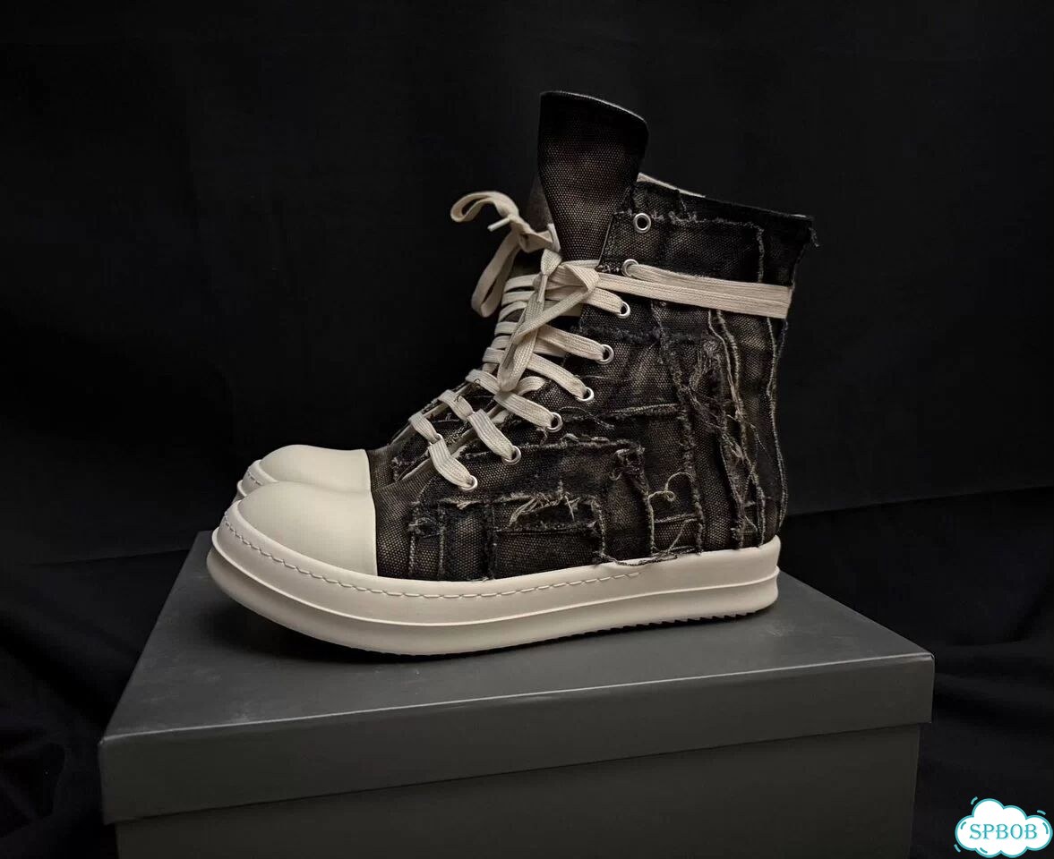 Rick owens ramones slashed distressed 25ss фото 1