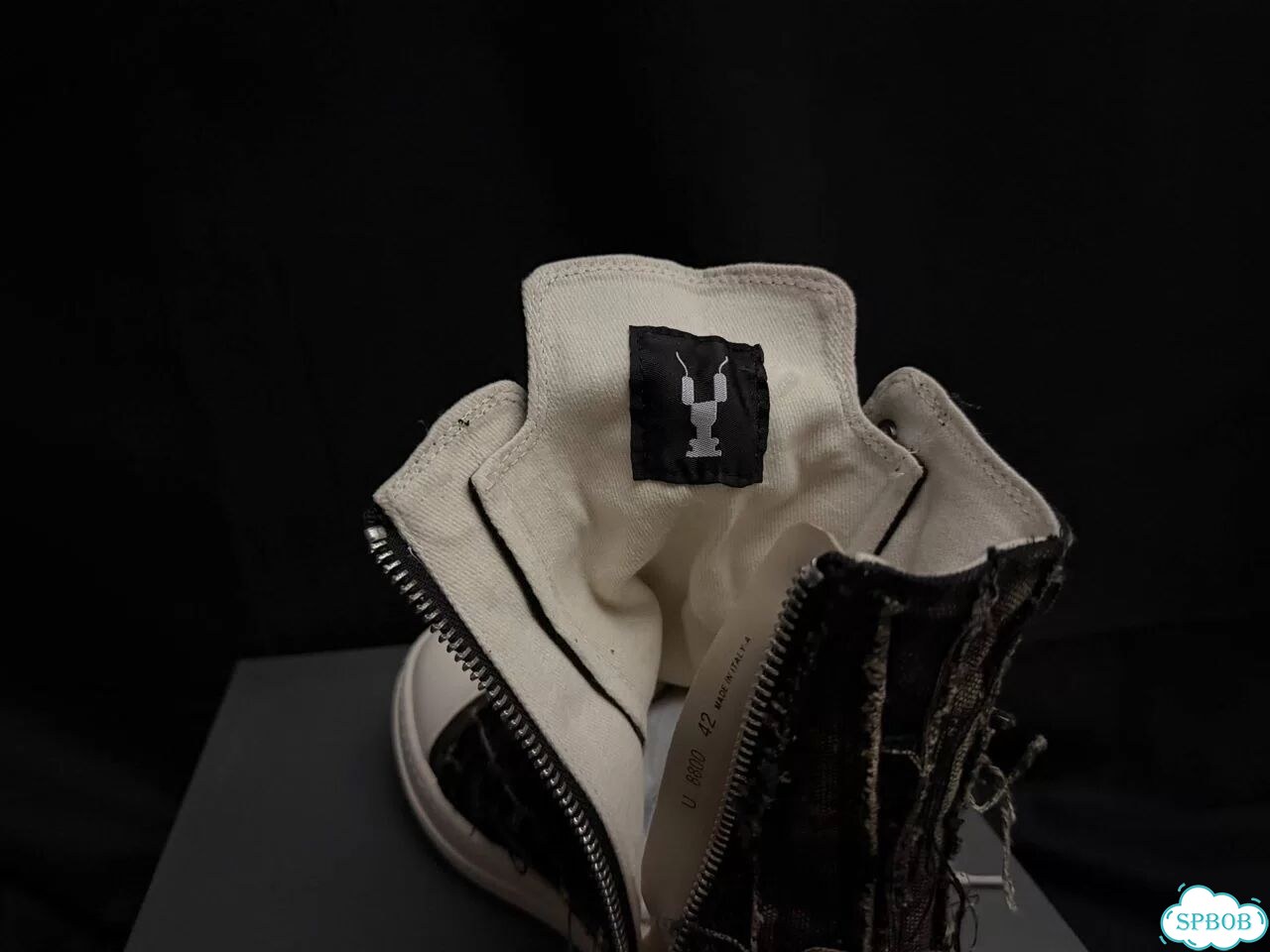 Rick owens ramones slashed distressed 25ss фото 6