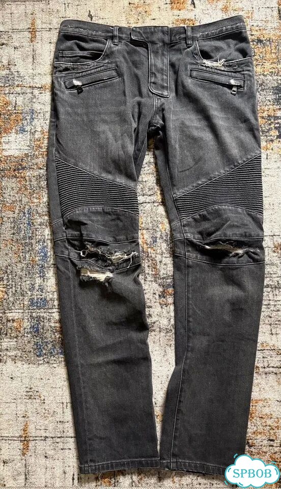 Balmain biker jeans фото 1