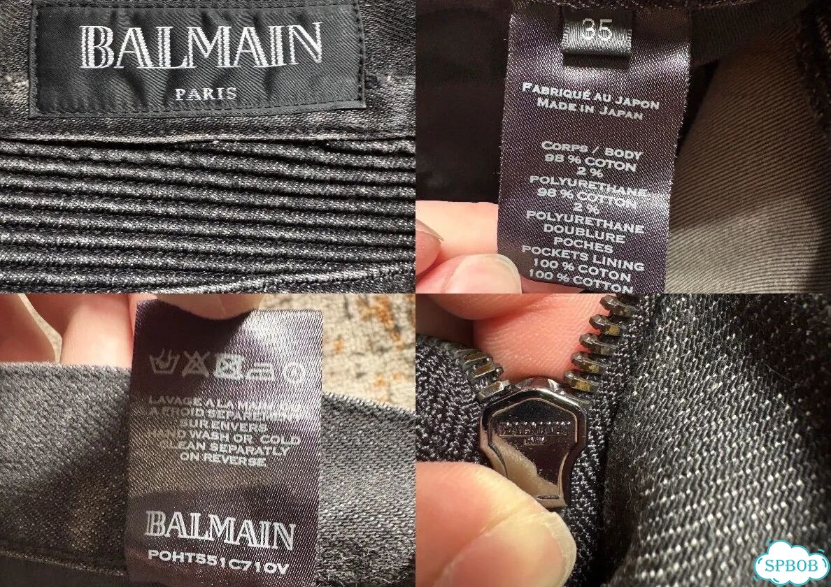 Balmain biker jeans фото 2