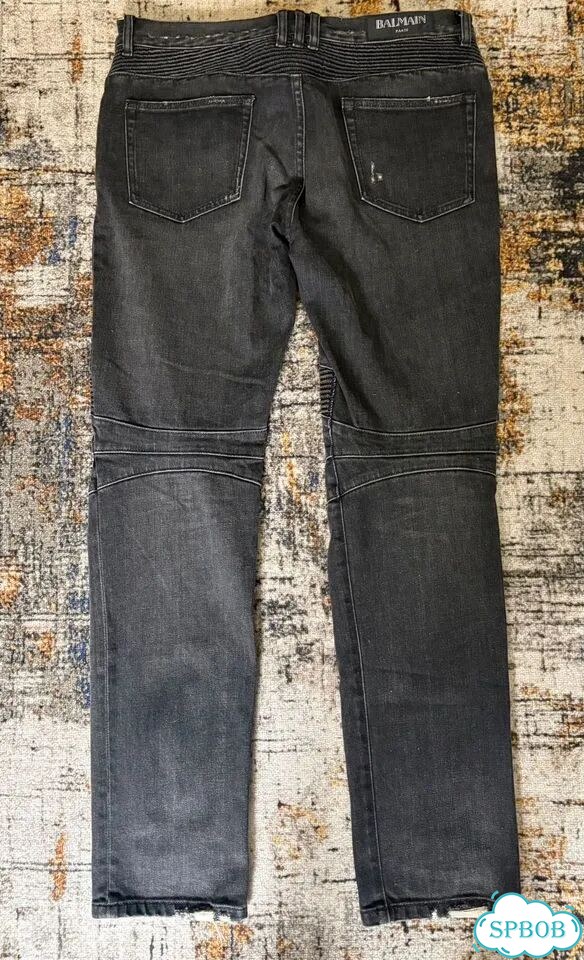 Balmain biker jeans фото 3