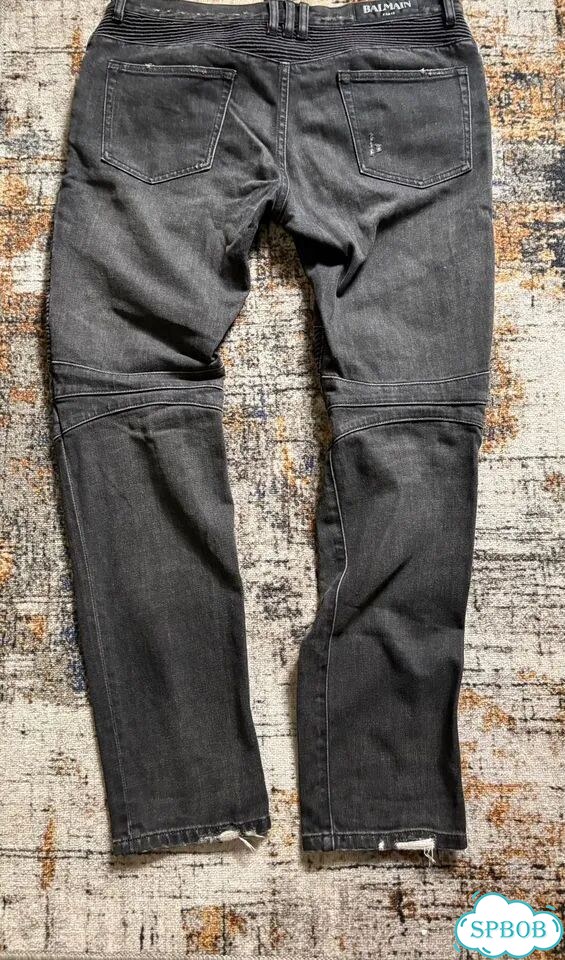 Balmain biker jeans фото 4