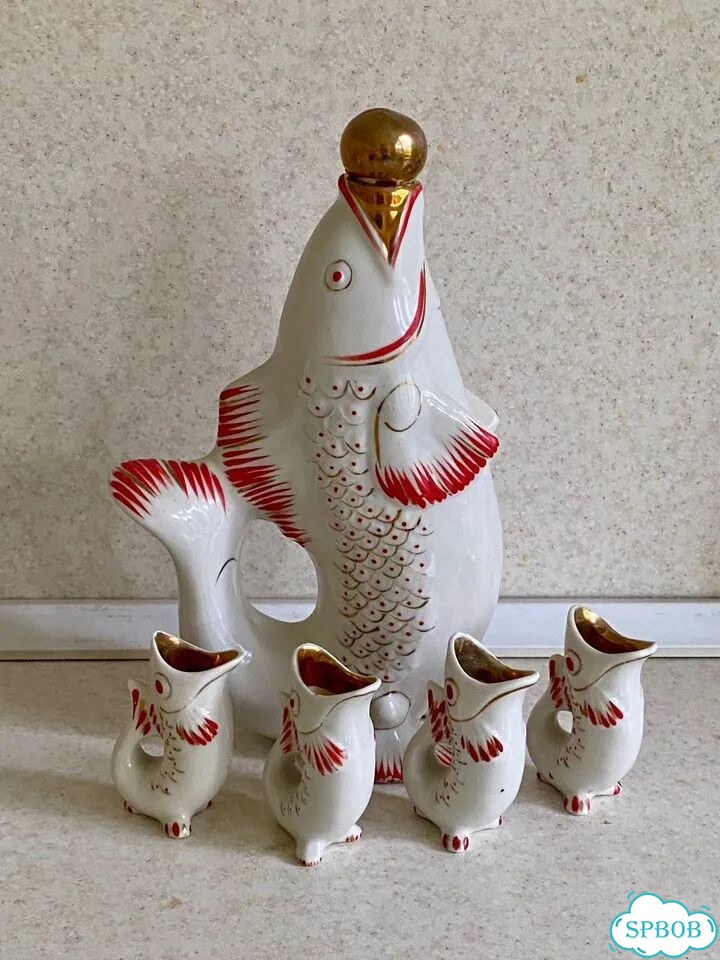 Штоф рыбки СССР фото 1