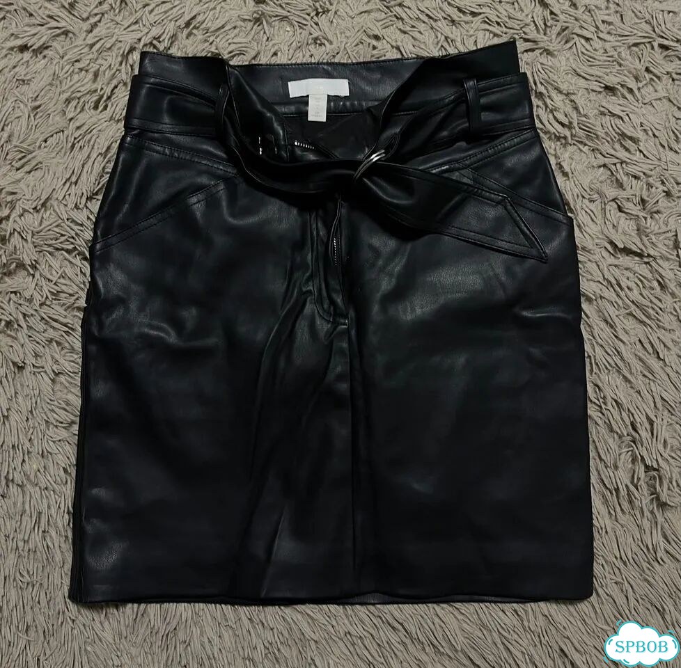 Кожаная мини-юбка h&m фото 1