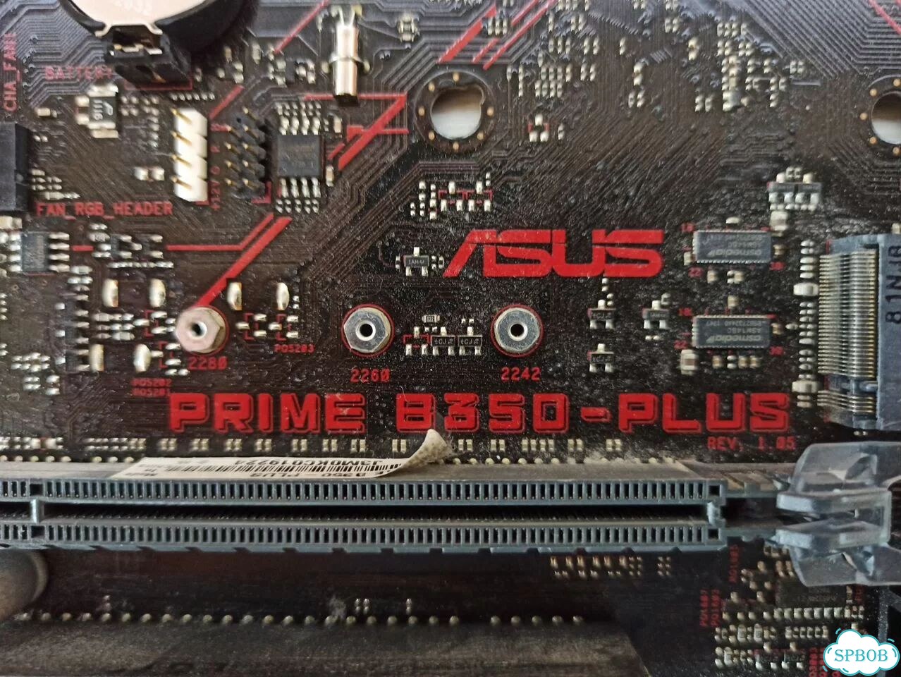Материнская плата asus prime B350-plus фото 3