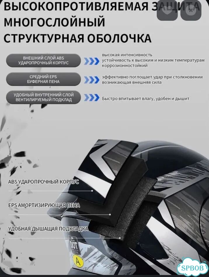 Мотошлем новый фото 5