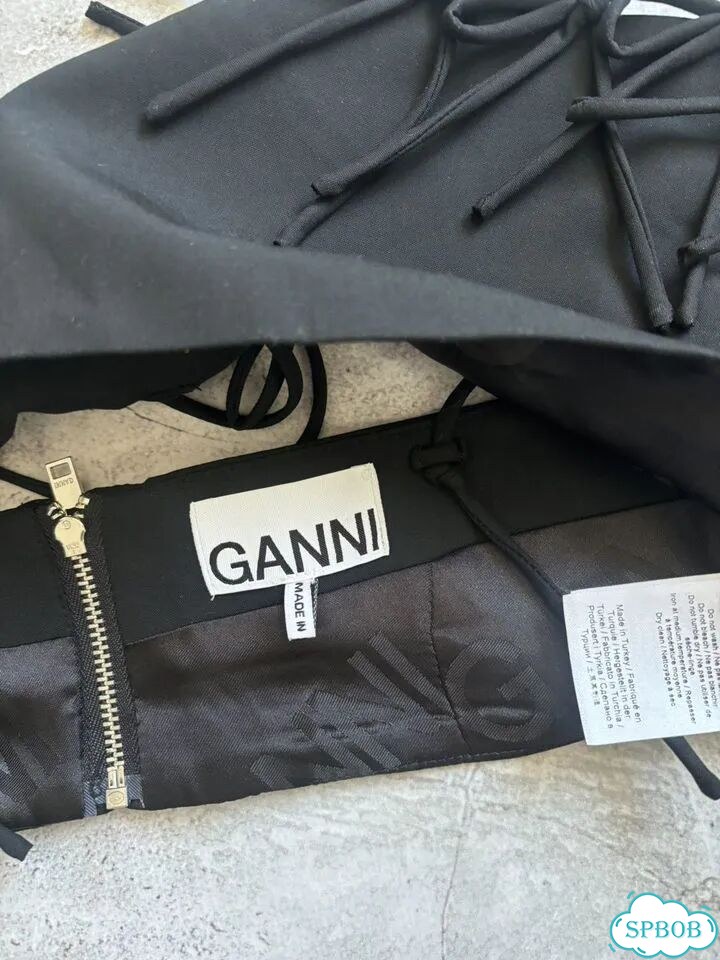 Топ с бантами ganni оригинал фото 8