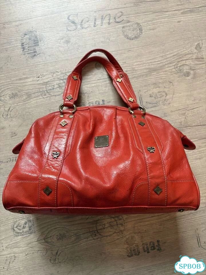 Cумка винтаж MCM Orange Patent Leather фото 1