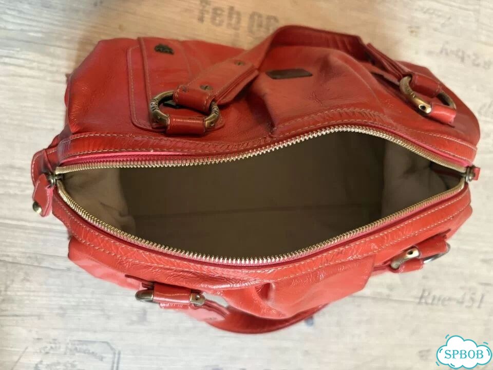 Cумка винтаж MCM Orange Patent Leather фото 2