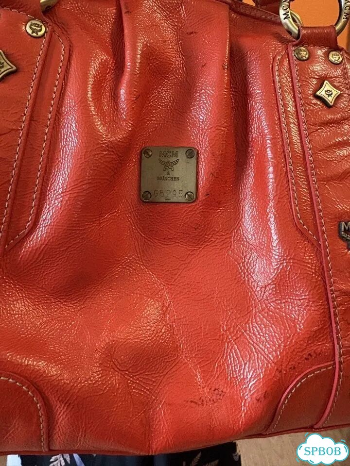 Cумка винтаж MCM Orange Patent Leather фото 3