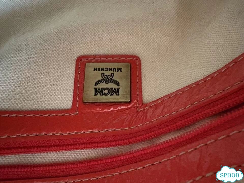 Cумка винтаж MCM Orange Patent Leather фото 6