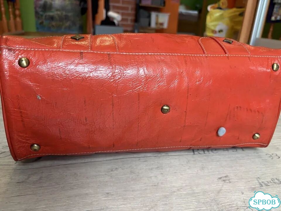 Cумка винтаж MCM Orange Patent Leather фото 9