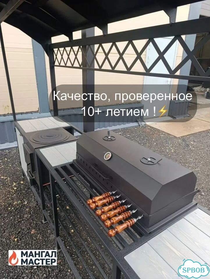 Мангальная зона под крышей фото 5