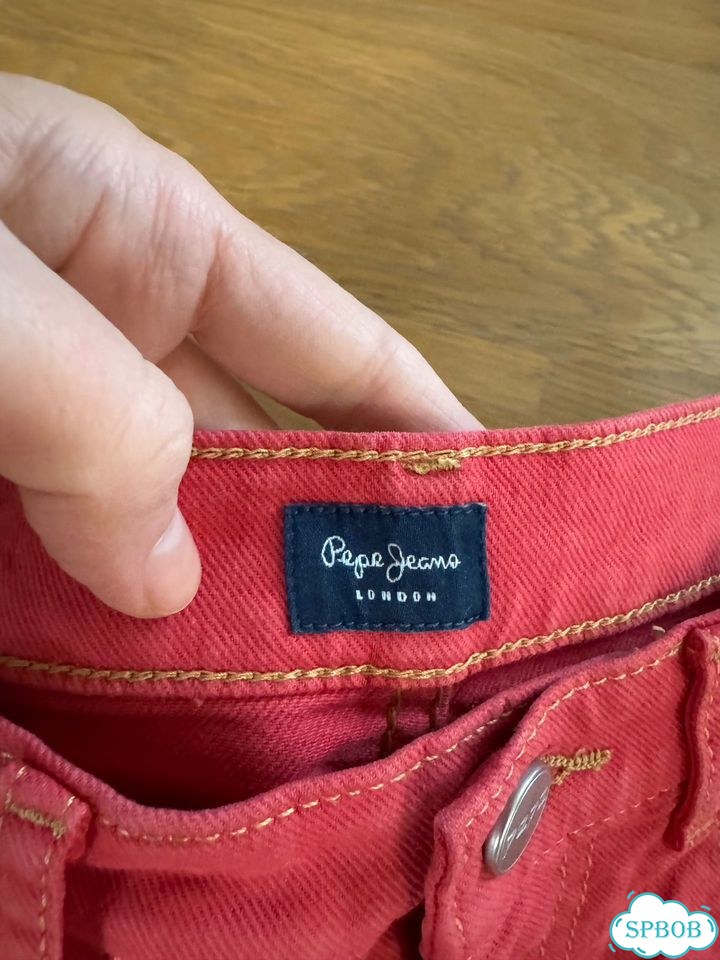 Шорты красные Pepe jeans фото 2