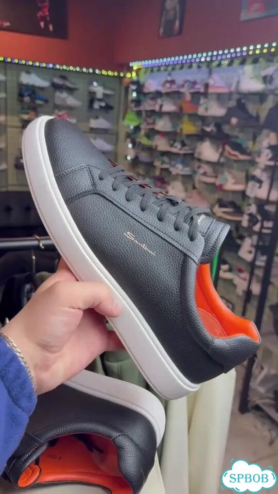 Кеды мужские Santoni замшевые фото 1