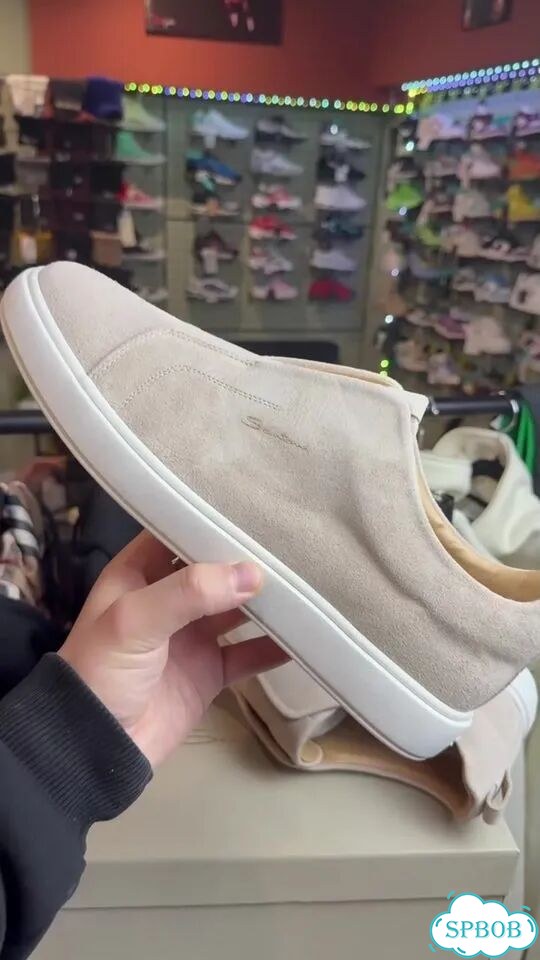 Кеды мужские Santoni замшевые фото 1