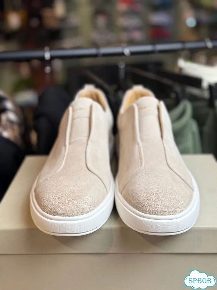 Кеды мужские Santoni замшевые фото 4