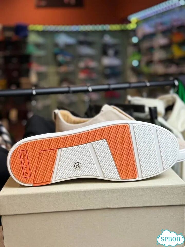 Кеды мужские Santoni замшевые фото 6