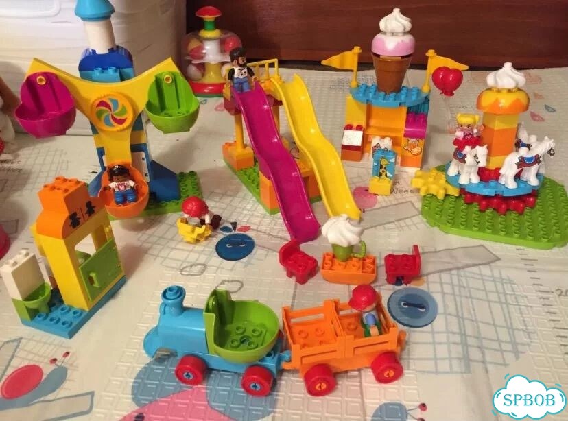 Lego duplo большой парк аттракционов фото 1