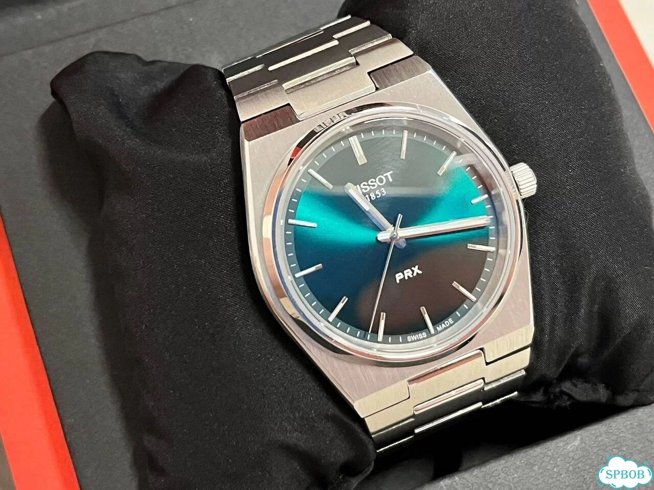 Часы Tissot prx зеленые фото 2
