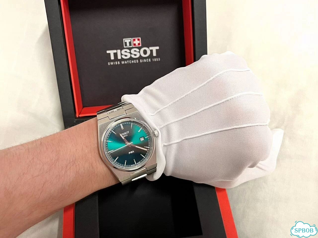 Часы Tissot prx зеленые фото 3