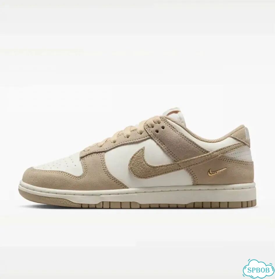 Кроссовки оригинал Nike Dunk Low соль и лён фото 4