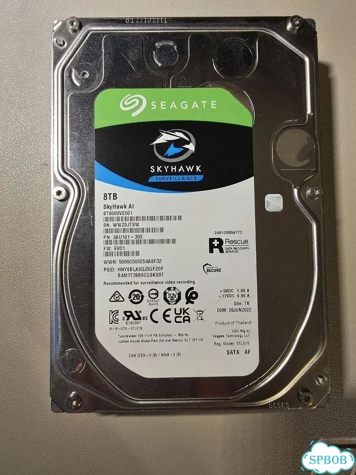 Жёсткий диск Seagate SkyHawk Аi 8Tb ST8000VE001 фото 1