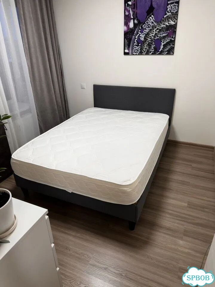 Кровать двуспальная 140×200 SABOVIK IKEA фото 1