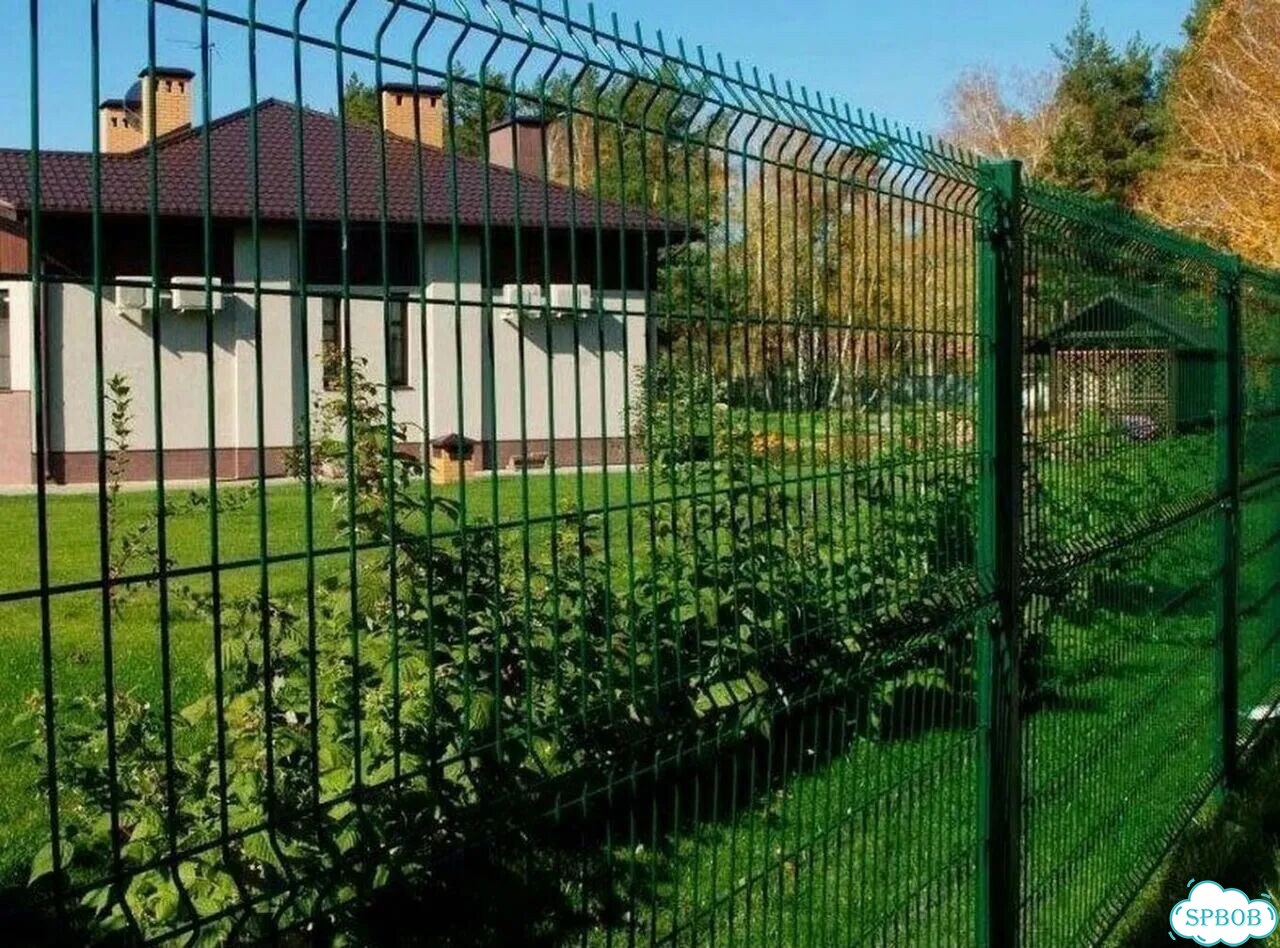 Забор сетка гиттер с установкой фото 7