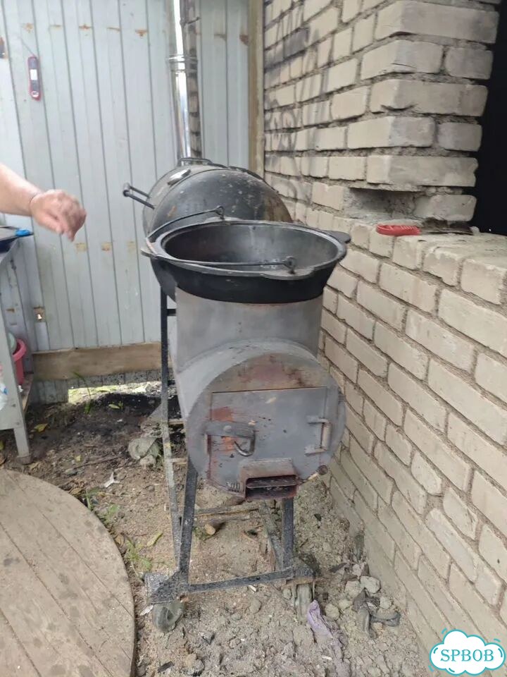 Смокер гриль BBQ под заказ с печью под казан фото 7