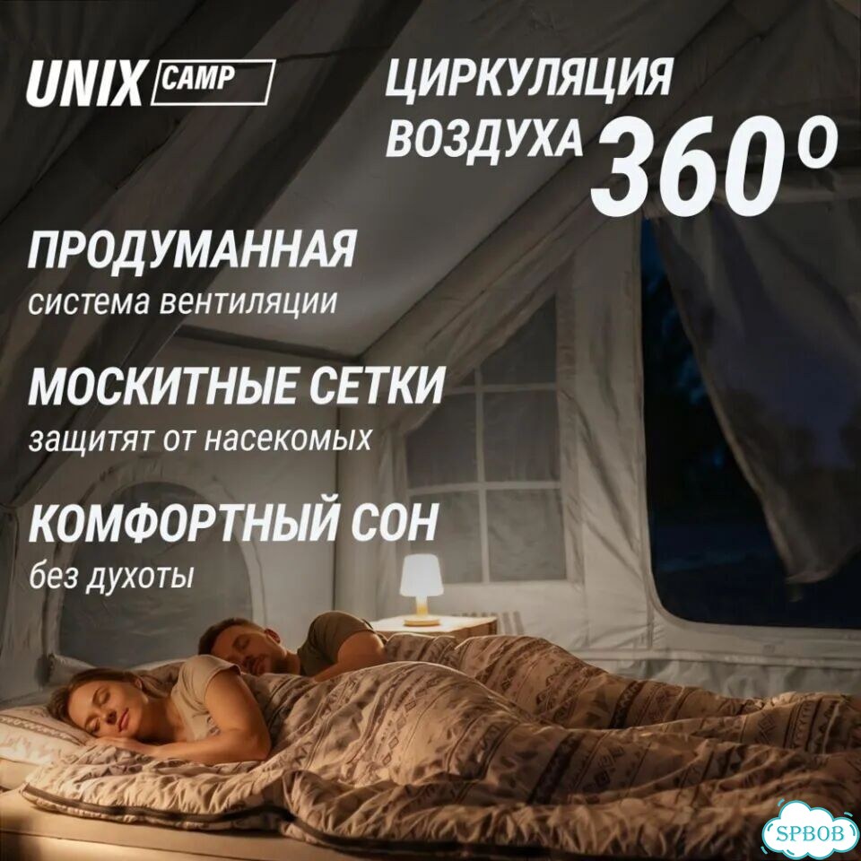Надувная палатка 4х3 с Навесом - Рассрочка фото 9