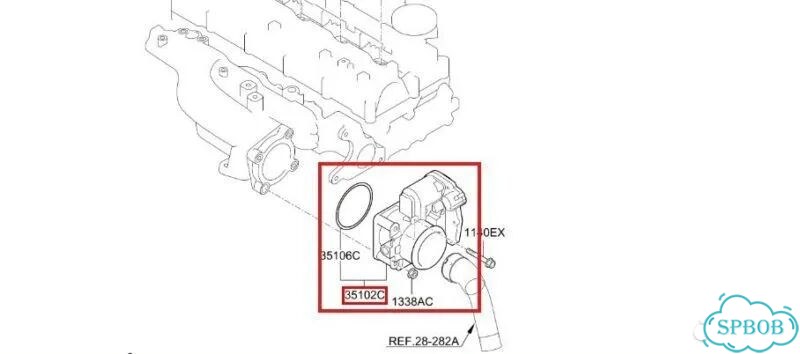 Дроссельная заслонка Kia Carnival YP D4HB 2018 фото 3