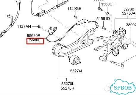 Провод датчика ABS задний левый Kia Carnival YP фото 3
