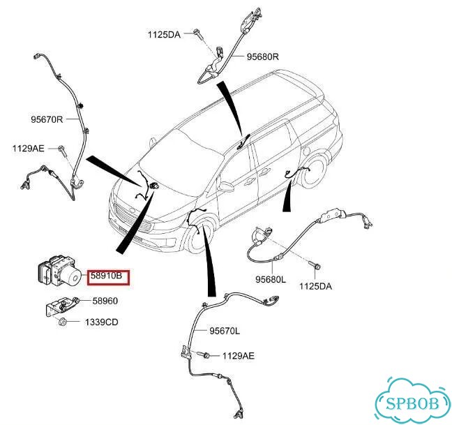Блок ABS Kia Carnival YP D4HB 2018 фото 3