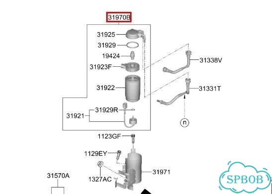 Фильтр топливный Kia Carnival YP D4HB 2018 фото 3
