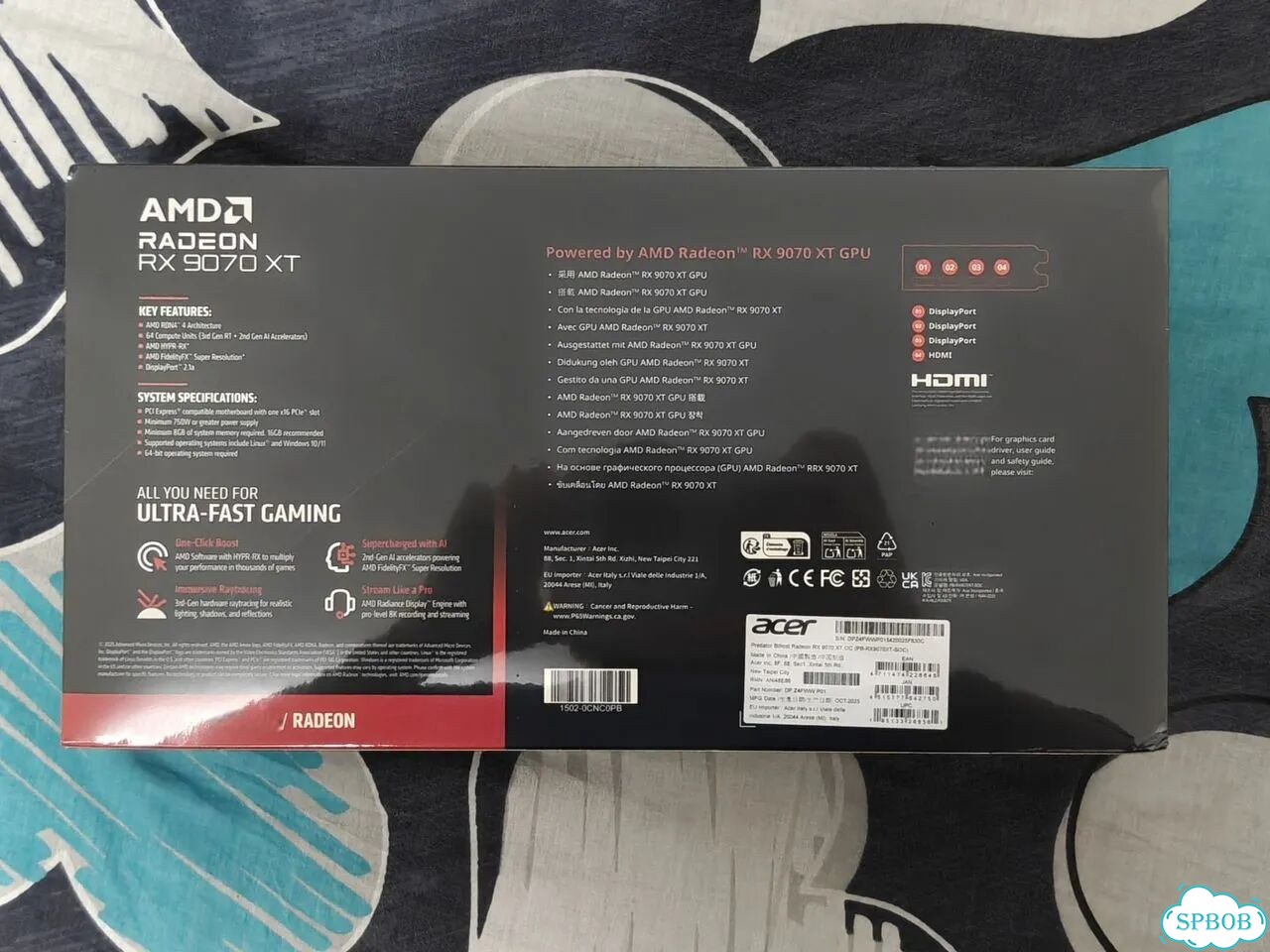 RX 9070 XT 16Gb Acer Predator BiFrost OC Новая фото 2
