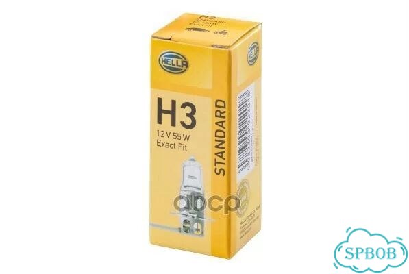 Лампа накаливания, H3 12V 55W PK22s 8GH 002 фото 1