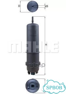 Фильтр топливный KL 872/7 Mahle/Knecht фото 1