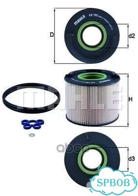 Элемент фильтрующий топливного фильтра KX 192D фото 1