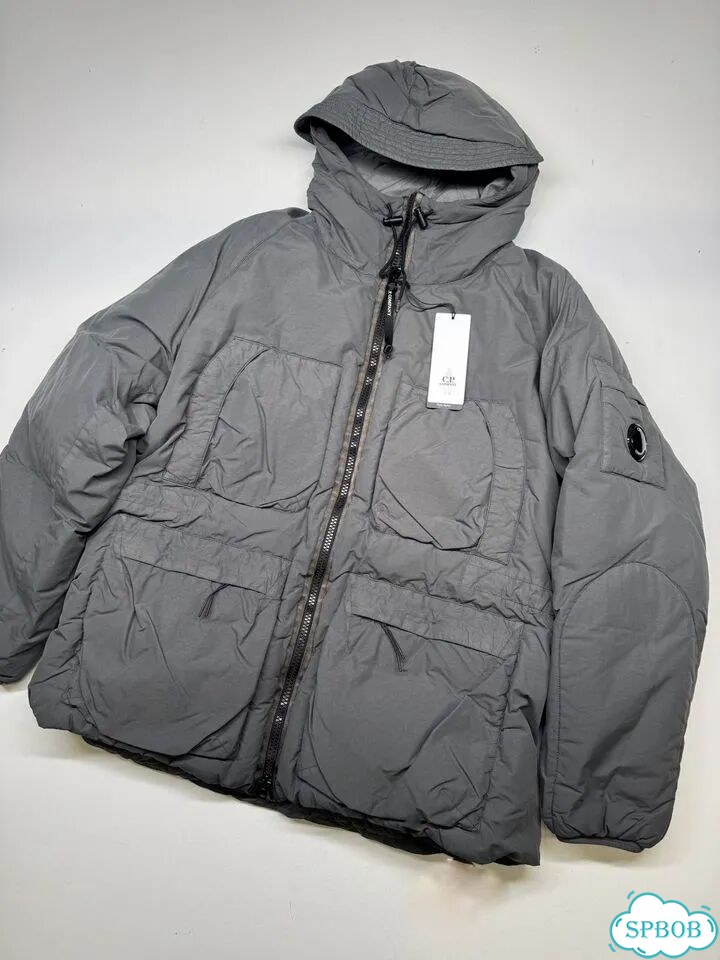 Парка C.P. Company Flatt Nylon Long Down Hooded фото 2