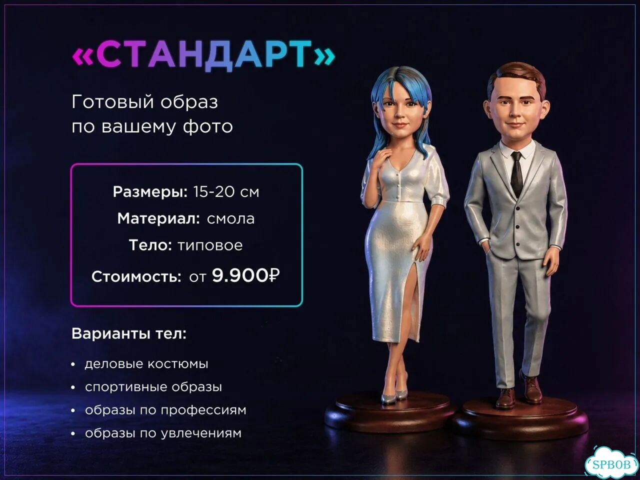 Фигурка по фото из скульптурной смолы. 3D-печать фото 7