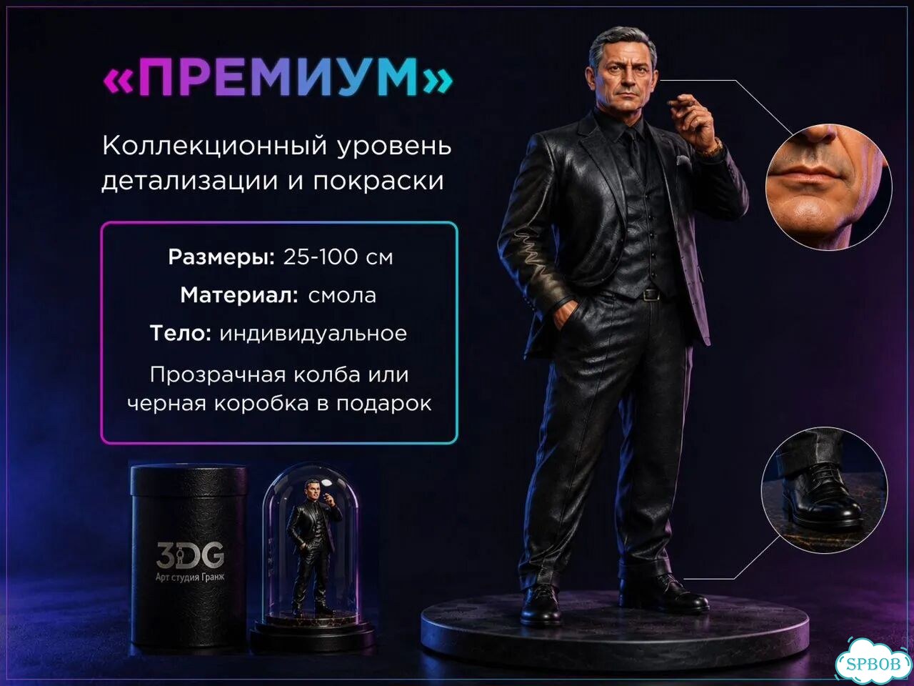 Фигурка по фото из скульптурной смолы. 3D-печать фото 9