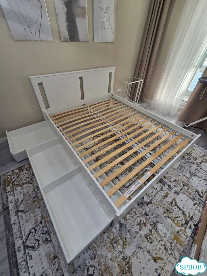 Кровать двуспальная 160×200 IKEA фото 1