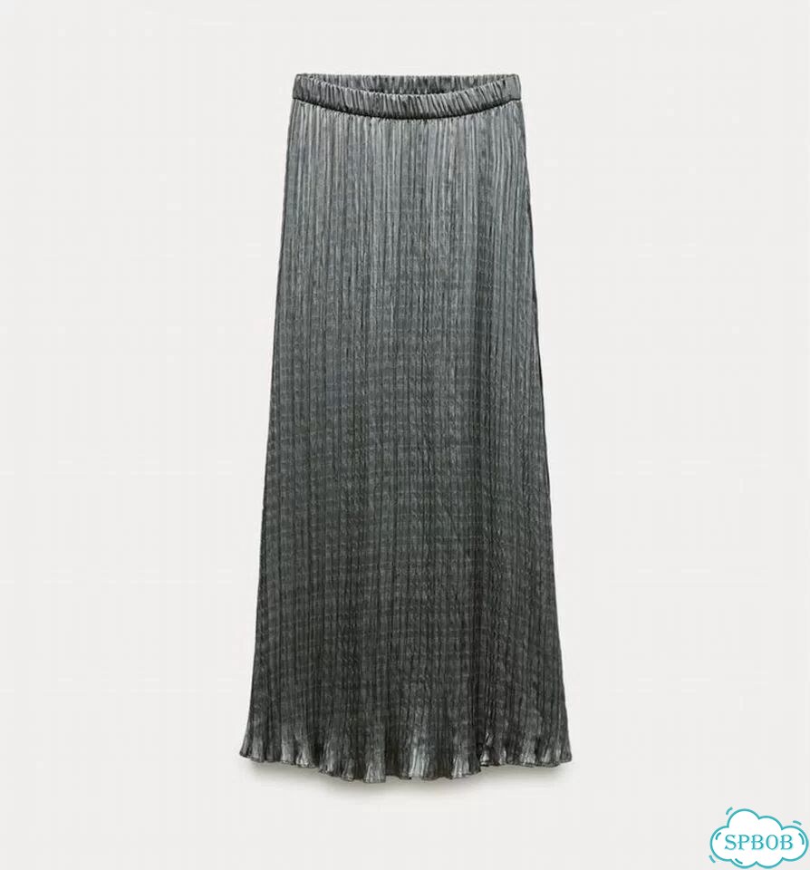 Юбка макси новая с жатым эффектом Zara M фото 4